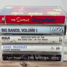 Vintage Easy Listening Cassette Lot 5 Big Band Anne Murray Movie Love Songs