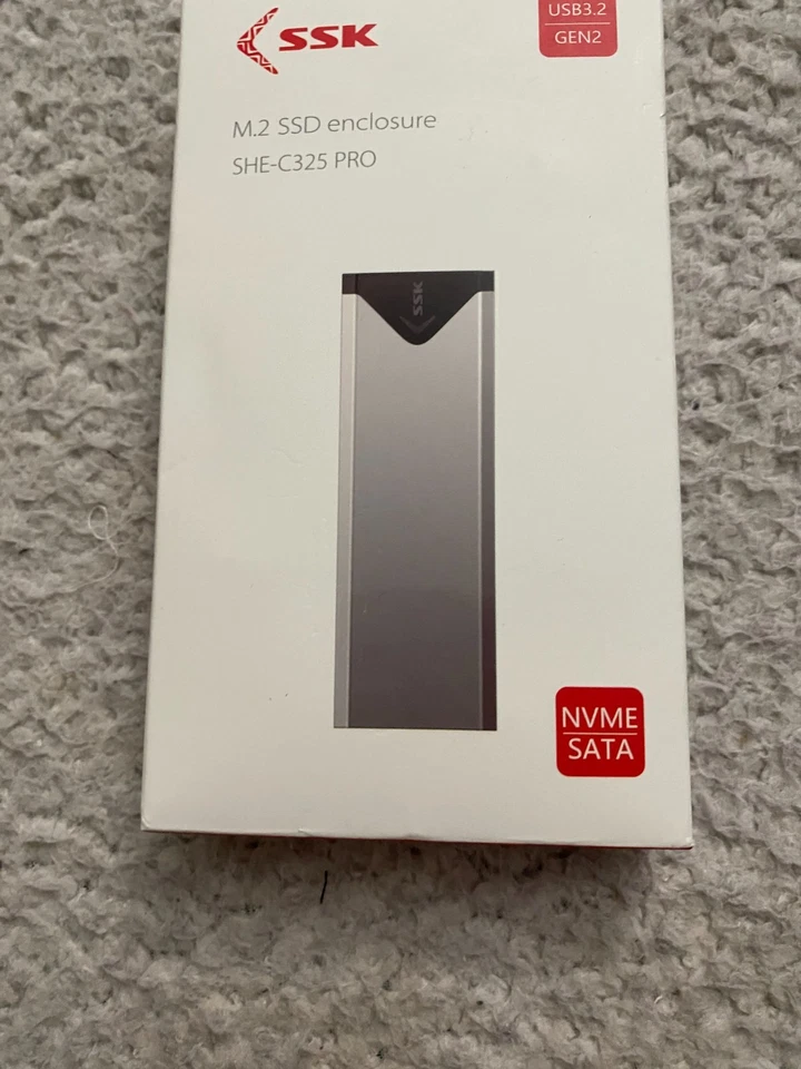 SSK SHE-C325 Pro USB3.2 Gen2 NVME SATA M.2 SSD Enclosure (SSD Not Included) - Image 2 of 4