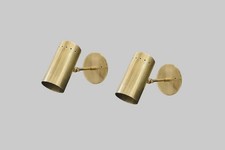 Coppia di applique da parete moderne metà secolo - lampada a cilindro regolab...