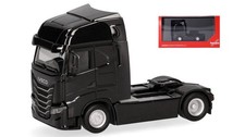 Herpa IVECO S-WAY 2-Axle Tractor Truck Model 1:87 Black Vehicles
