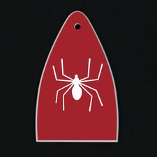 GUITAR TRUSS ROD COVER Engraved Etch Fit Paul Reed Smith PRS USA - SPIDER RED