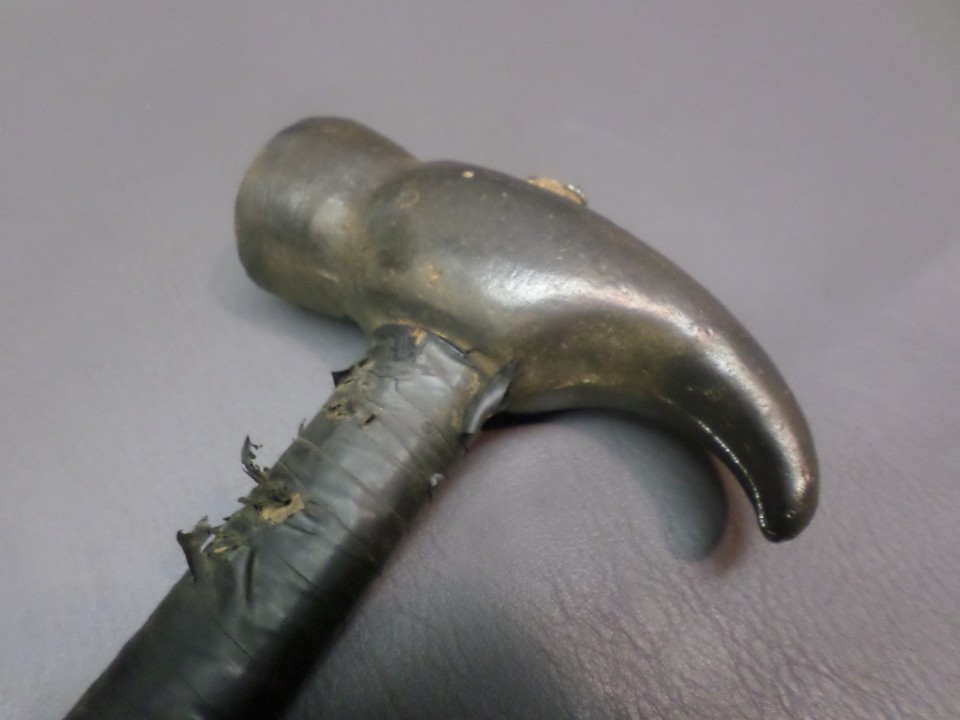 Antique Very Unusual Hammer - Heavy - Cast Steel - As Found