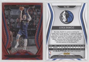 2020-21 Certified Mirror Red Luka Doncic #63