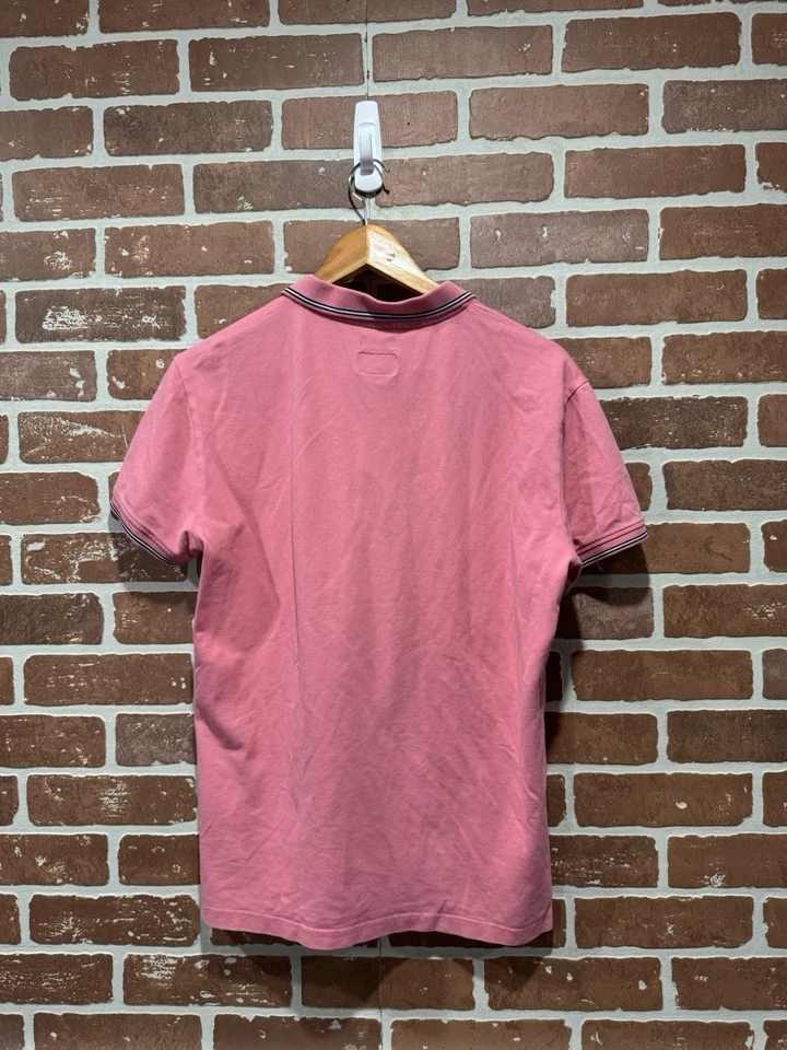 Polo Armani Jeans Algodón Grande Manga Corta Rosa Foto 2 de 4