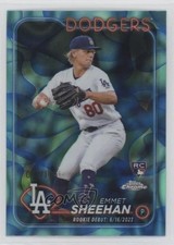 2024 Topps Chrome Update Aqua & Blue Lava Lamp Refractor /175 Emmet Sheehan 11s9