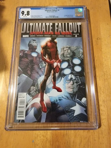 ULTIMATE FALLOUT # 4 CGC 9.8 WP 2011 1st App of New Spider-Man Miles Morales