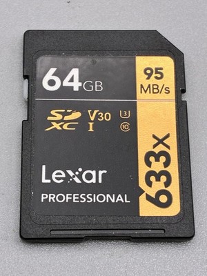 Lexar Professional 64GB SD Card 633x 95MB/s