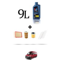 Hoffcar Servicekit 4 Filter Und 9L ÖL FüR Opel Movano B 2.3 Cdti 125 92Kw Ab