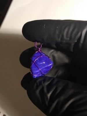 Nice Lapis lazuli pendant wire wrap