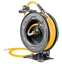 Retractable Air Hose Reel With Dual Arm, 3/8"x50Ft
