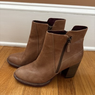 Tamari s Women s Brown Block Heeel Ankle Boots Size 38