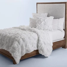 AICO Furniture - Savanna Queen Comforter Set"White - BCS-QS05-SAVNA-WHT