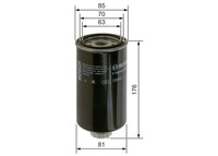 Kraftstofffilter Bosch F 026 402 270 Anschraubfilter Mit Wasserabscheider 81Mm