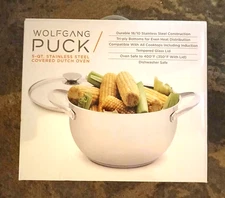 Wolfgang Puck 5-QT Covered Dutch Oven Stainless Steel - BRAND NEW