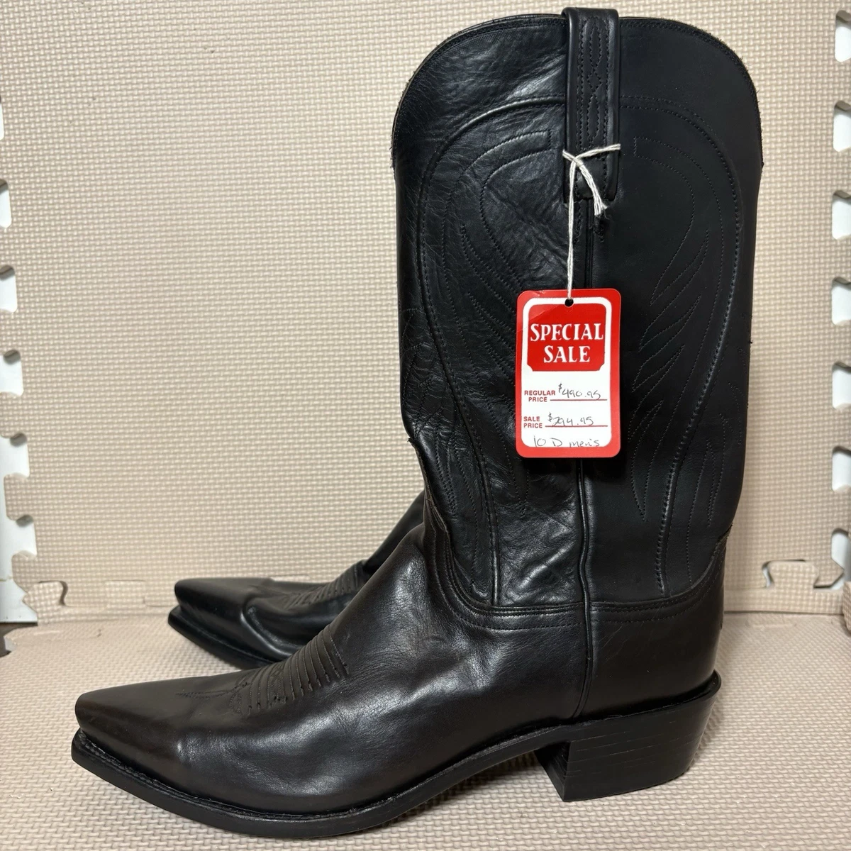 Lucchese Black Boots for Men for Sale - eBay