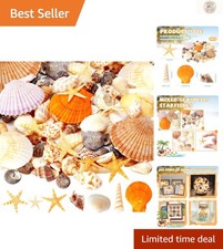 Vibrant Mixed Seashells  Starfish - Perfect for Party Decor  Home Accents