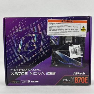 AsRock X870E Nova AM5 ATX AMD DDR5 Motherboard