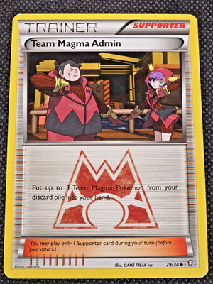 TEAM MAGMA ADMIN 29/34 - Double Crisis - Uncommon - Pokemon Card - LP -- L32