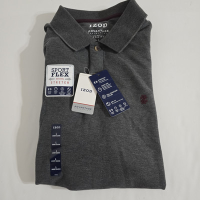 Izod Advantage Performance Natural Stretch Sport Flex Short Sleeve Shirt NWT Lrg