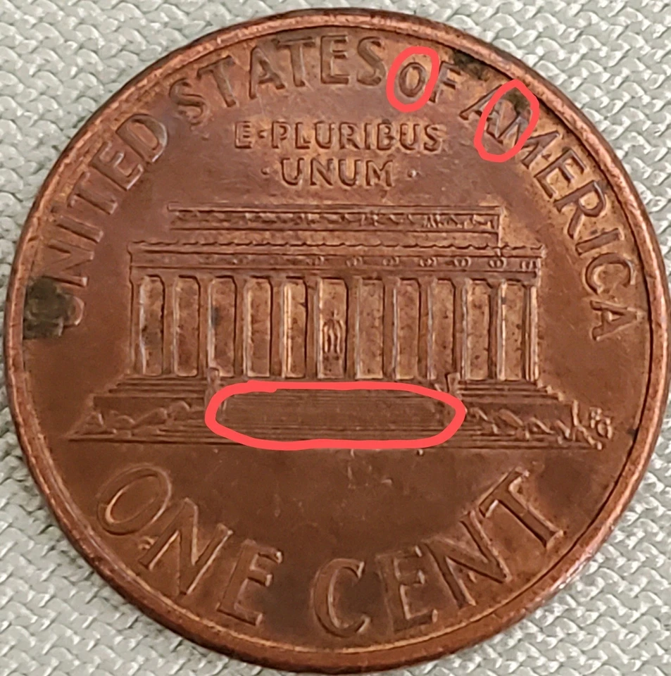 1996 Penny-  Lincoln  1 Cent Coin with Unique Errors  - Image 2 of 4