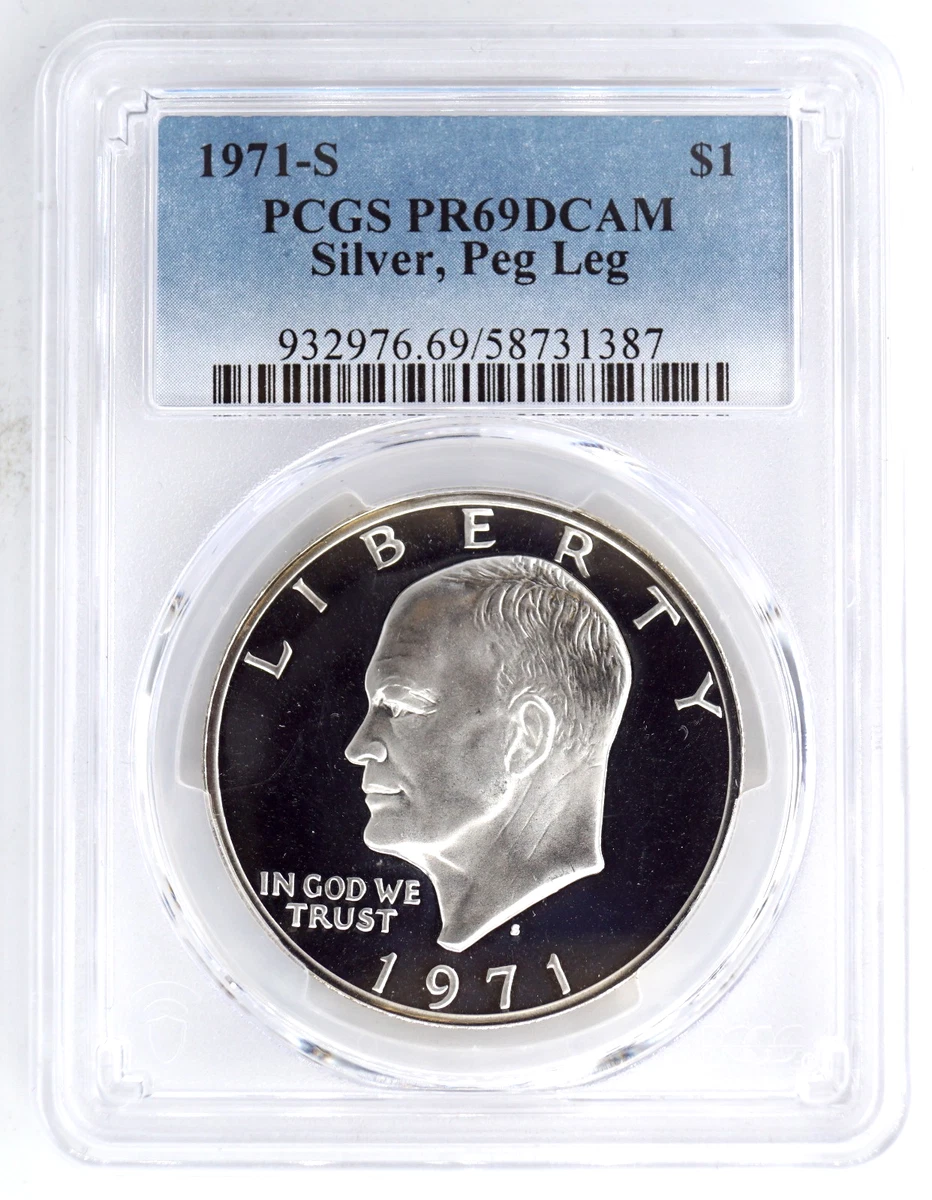 Silver Proof PCGS Certified PR 69 Graded US Dollar Coins for sale