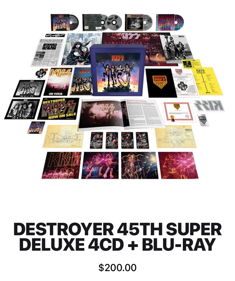 KISS - Destroyer - 45th Anniversary Super Deluxe Deluxe Edition 4 CD - Image 2 of 4