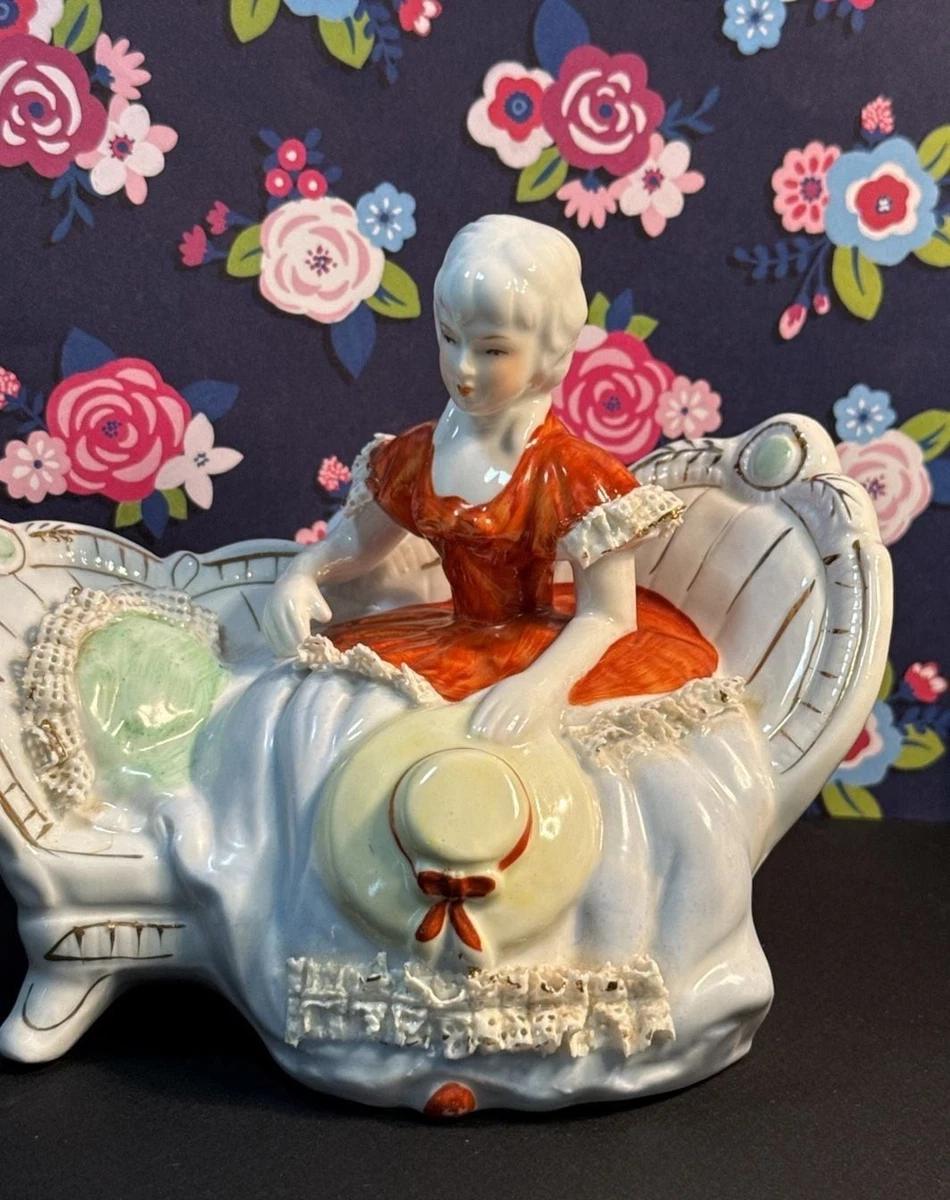 Victorian Woman Figurine In Occupied Japan Collectibles for sale