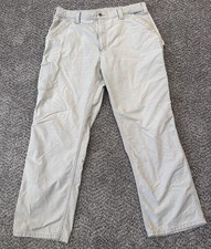 Carhartt Men's 100 Cotton Dungaree Fit Tan Carpenters Pants Size 40 x 34 Tan