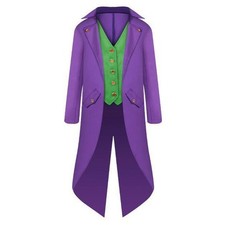 The Dark Knight Joker Arthur Cosplay Costume Halloween Carnival Fancy Dress Men