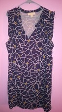 Michael Kors Dress Nautical Vibes Plus Sz 2x Hook&eye Cleavage Logochinched 