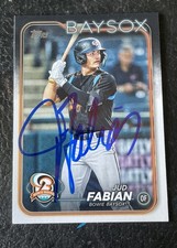 Jud Fabian Ip Signed 2024 Topps Pro Debut Orioles Prospect GTP