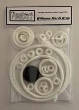 1962 Williams Mardi Gras Pinball Machine Rubber Ring Kit