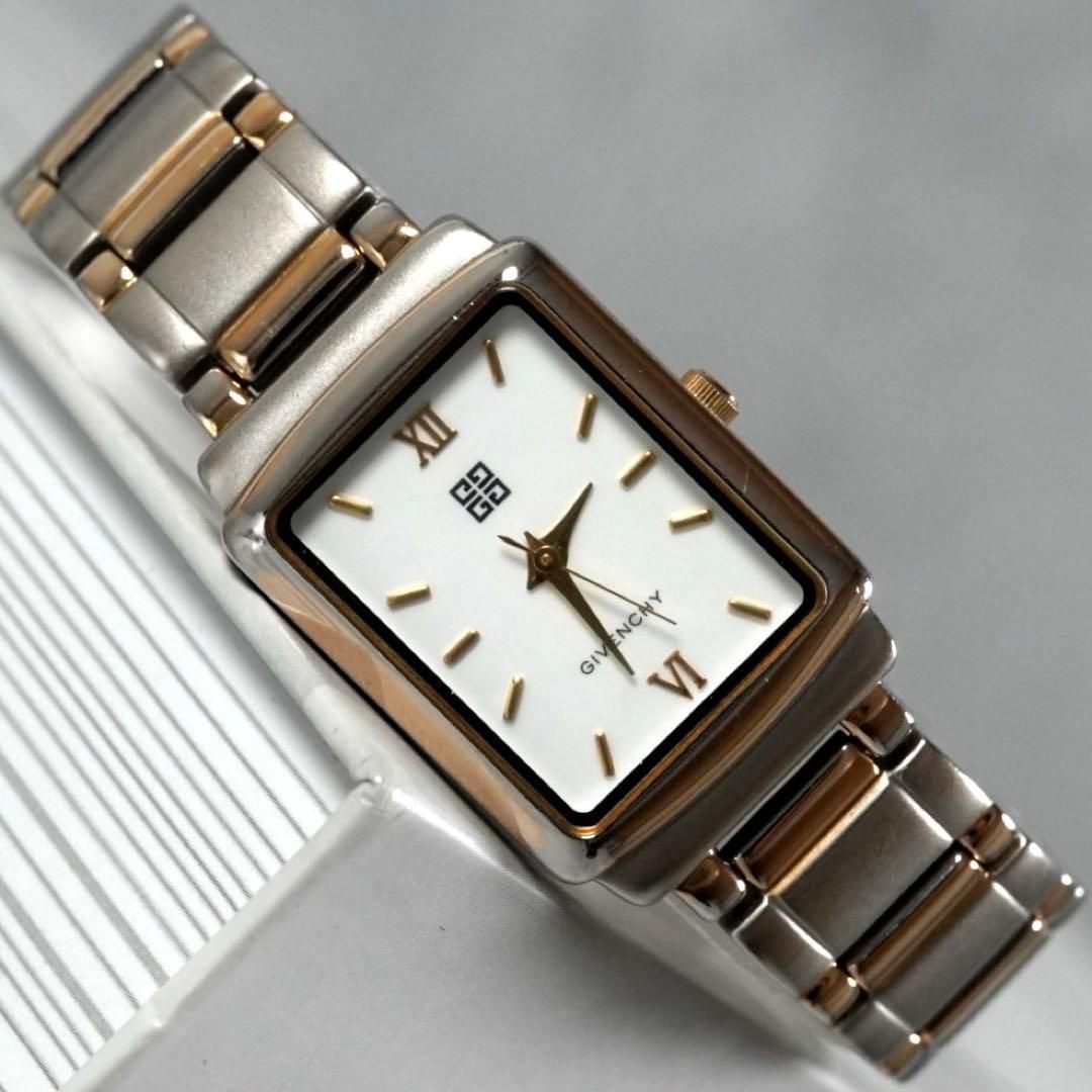 Givenchy Rectangular Watch Quartz Two-Tone Silver… - image 1