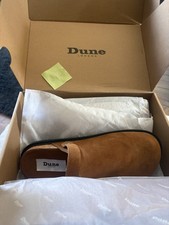 Dune London Suede Clogs Size 7 Brand New In Box Tan Colour Excellent Quality
