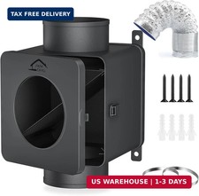 Metal Dryer Duct Lint Trap,Indoor Dryer Vent Kit with Lint Catcher,Secondary Lin