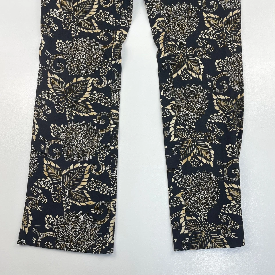 Pantalón Ralph Lauren estampado floral negro beige para mujer Reino Unido 8 Foto 2 de 4