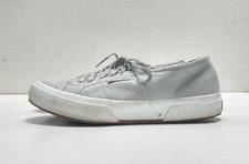 Superga Women's 2750 Gray Canvas Lace-Up Size 8
