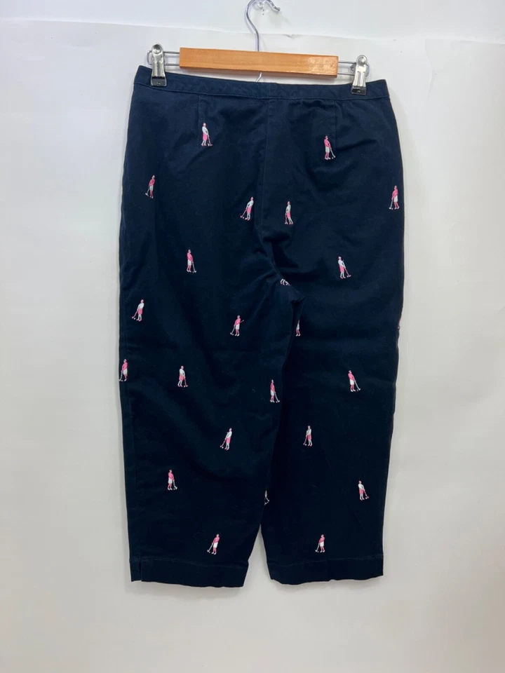 CHARTER CLUB GOLF COLLECTION Capri Navy Golfing Cropped Pants Womens Size 8 - Image 3 of 4