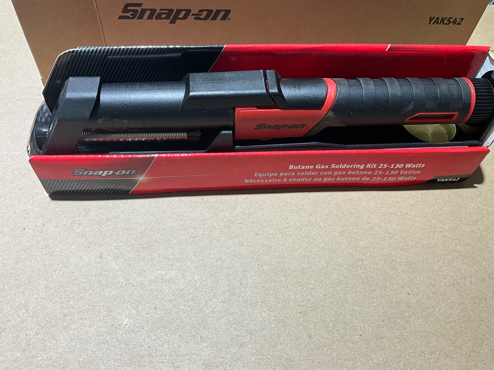 SnapOn Butane Gas Soldering Iron Kit (25–130 W) (Red)