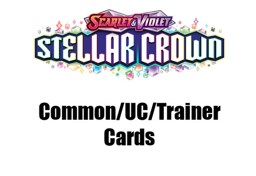 Pokemon TCG SCVI Stellar Crown Common/Uncommon Non-Holo  -  Pick your Card