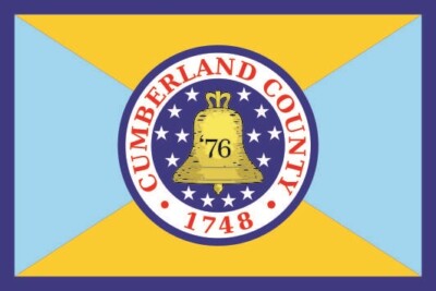 Aufkleber Cumberland County (New Jersey) Fahne Flagge 12 x 8 cm Autoaufkleber