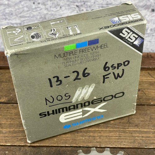 Vintage Shimano 600 MF-6208 Freewheel 26 Tooth NOS 6 Speed 26t 13t 6s 80s SIS - Picture 7 of 15