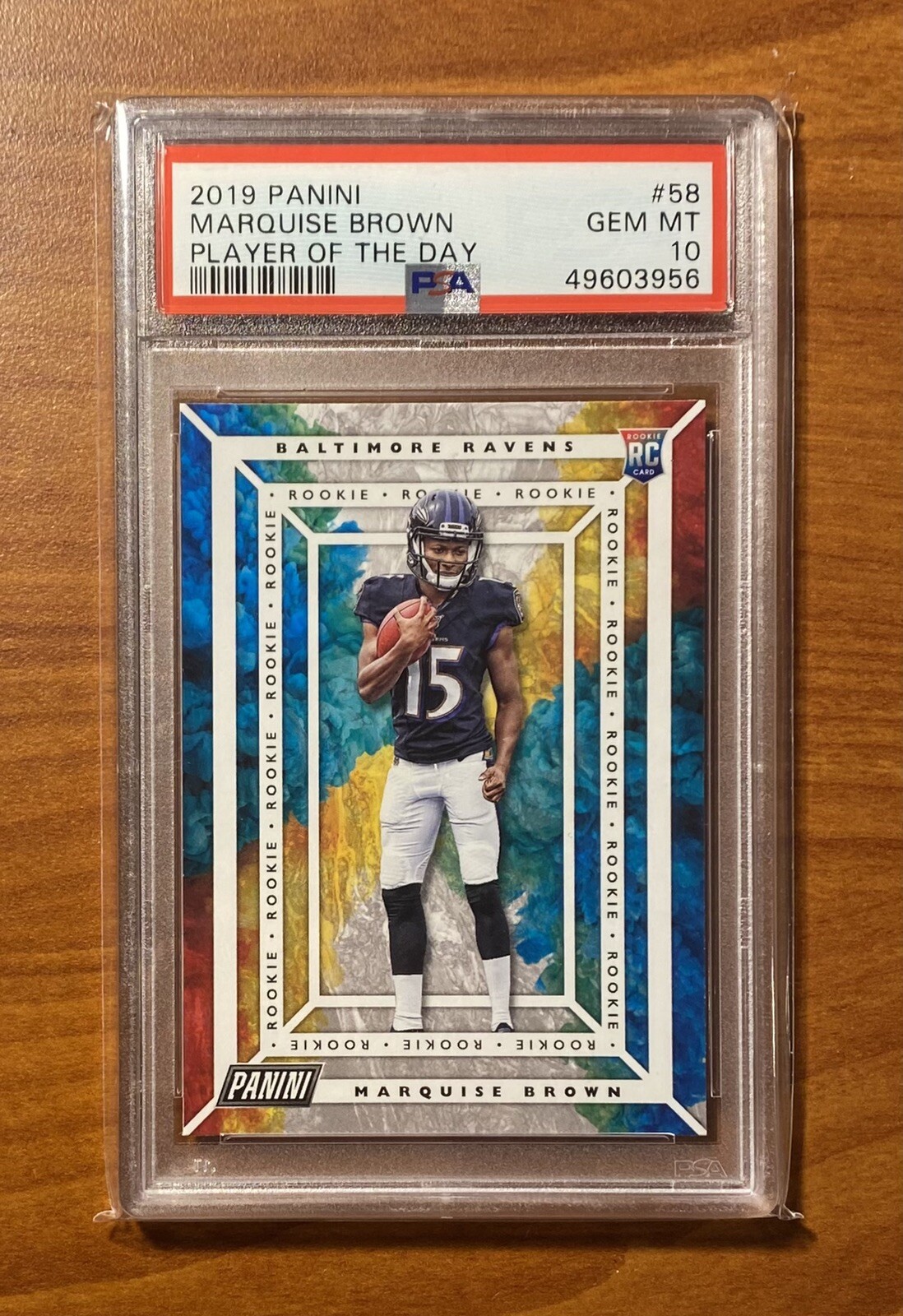 Marquise Brown Panini Player of the Day #58 Base