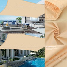 Image of UK Extra Heavy Duty Shade Sail Shade Cloth Gray Sun Triangle Square Rectangle