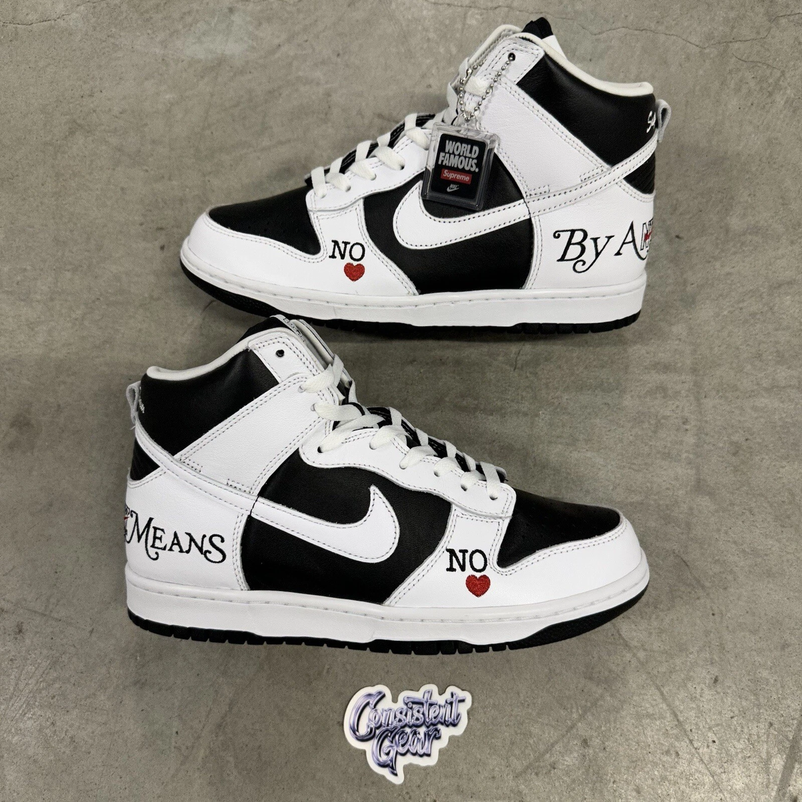 Nike SB Dunk Supreme High By Any Means   Taille 9M   DN3741 002 (Livraison rapide)