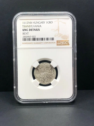 1612 NB Hungary Transylvania 1 Groschen. NGC UNC Details.