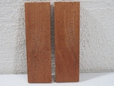 Mahogany Wood Knife Scales Figured Exotic Bookmatched Blank 5'' x 1.5'' x 5/16''