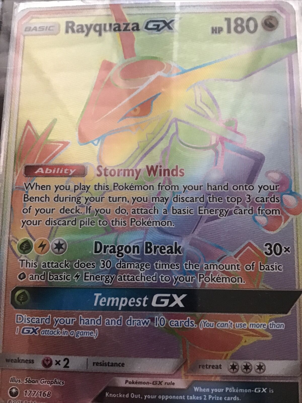 Rayquaza GX - 177/168 - Hyper Rare