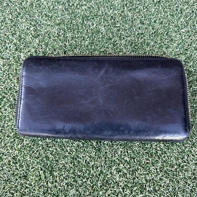 Vintage Yves Saint Laurent YSL Belle De Jour Long Wallet Black 