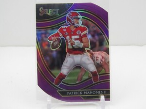 PATRICK MAHOMES 2020 SELECT FIELD LEVEL PURPLE PRIZM DIE-CUT! CHIEFS!!